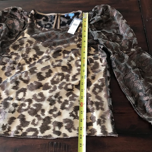 NWT Anthropologie Sheer Leopard Top - Picture 7 of 16